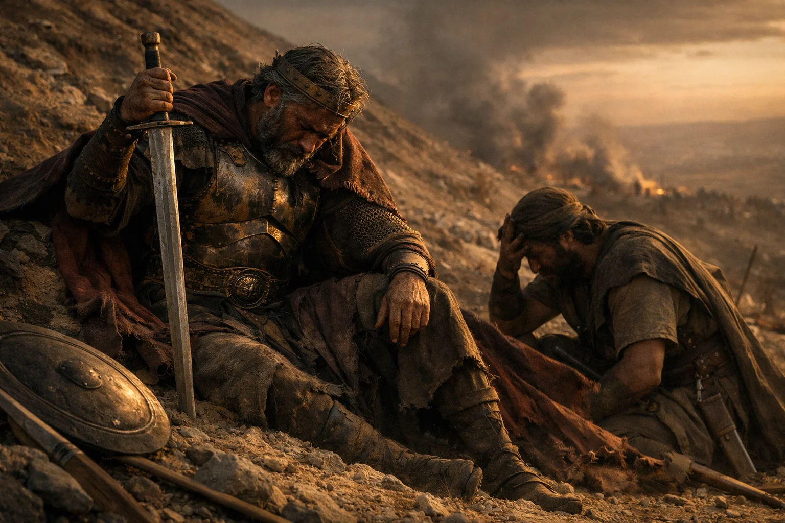 Saul Falls on His Sword