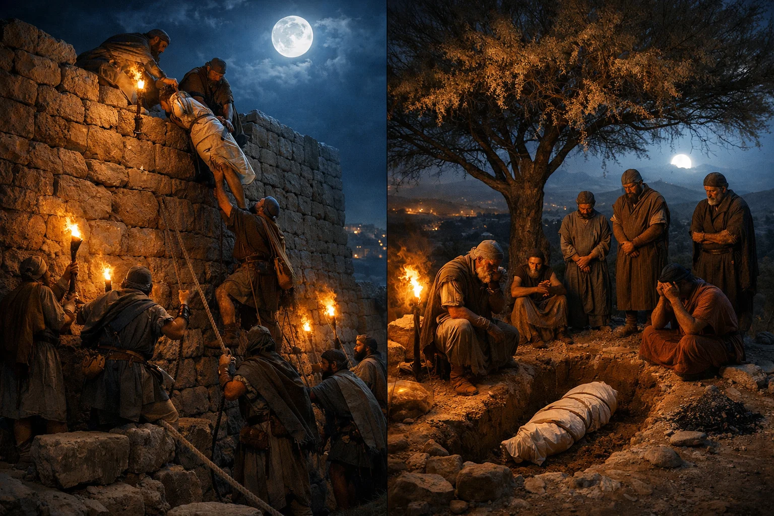 The Men of Jabesh by Night