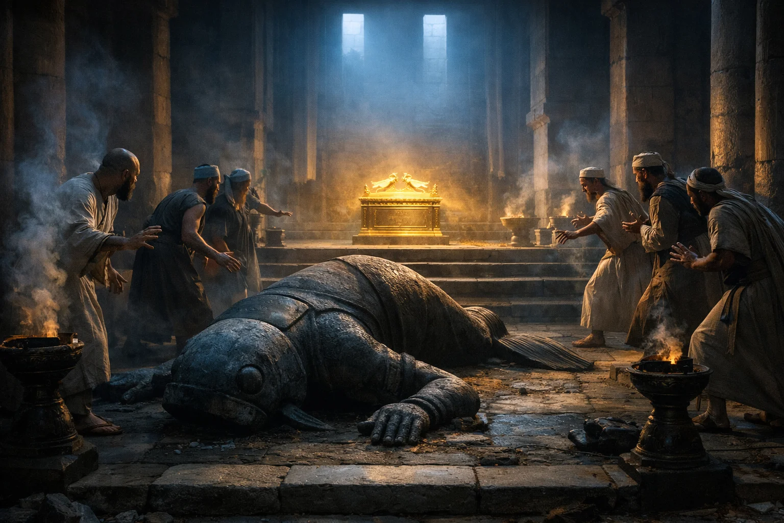 Dagon Fallen Before the Ark