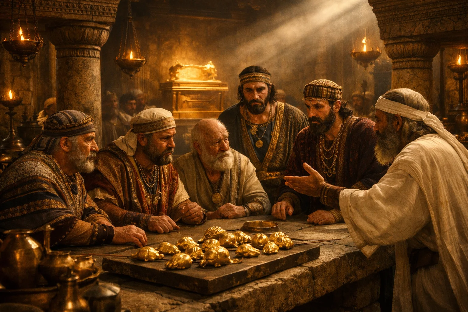 Philistine Rulers Seek Counsel