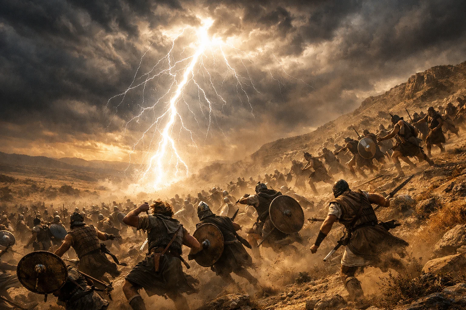 The LORD Thunders and the Philistines Flee