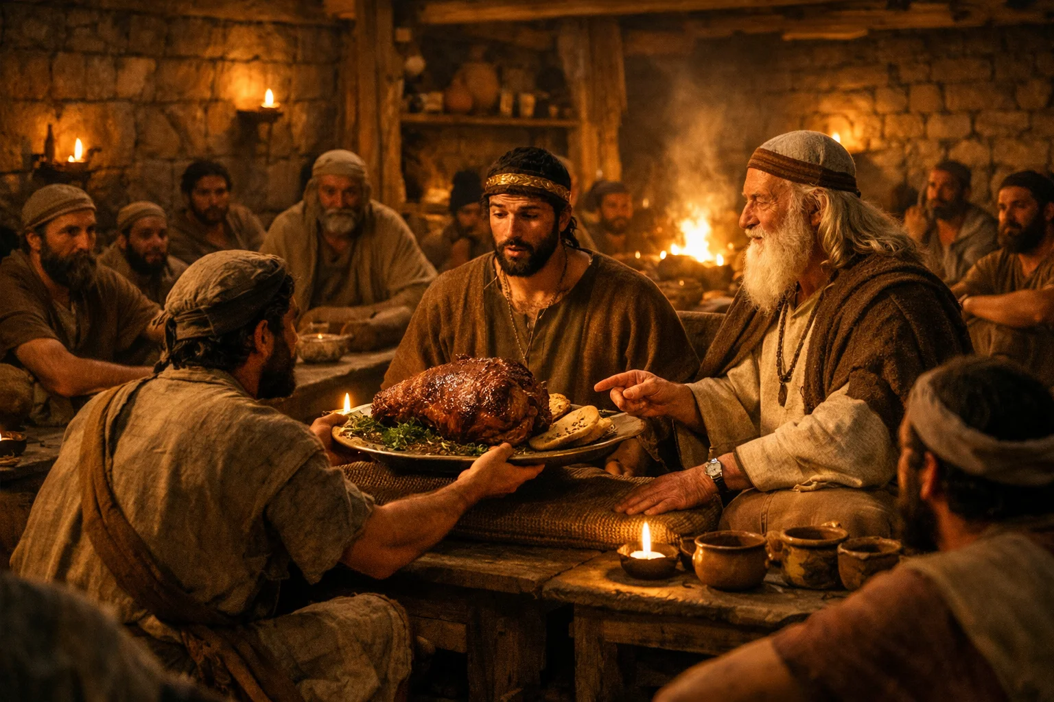 Saul Honored at the Sacrificial Feast