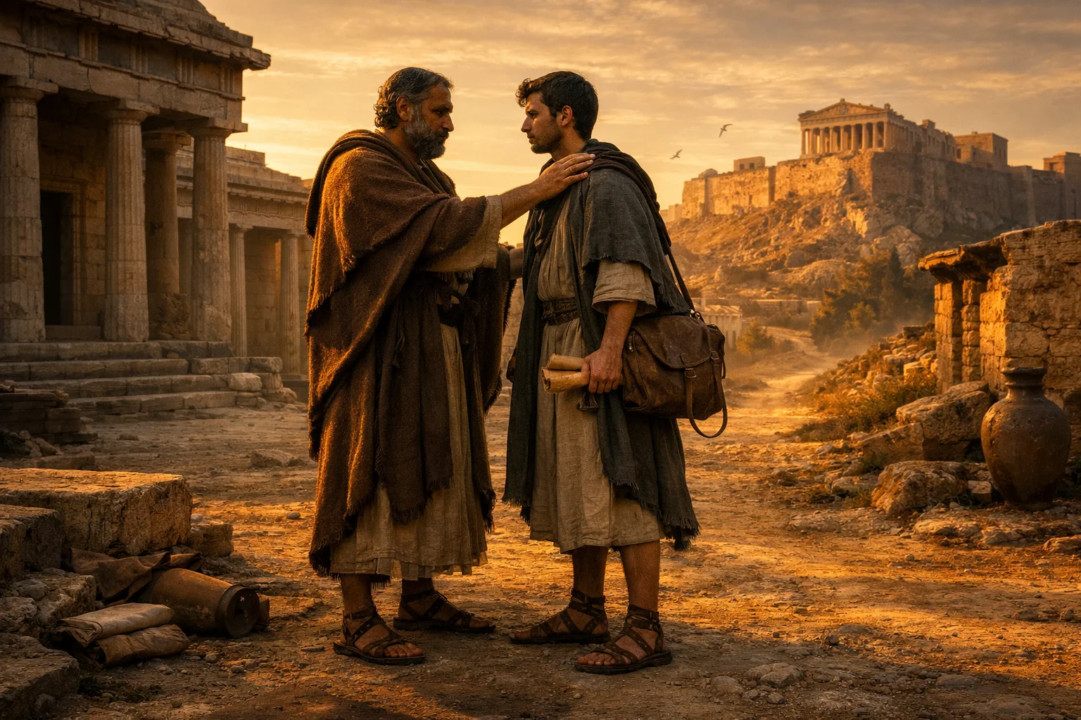 Paul Sends Timothy from Athens