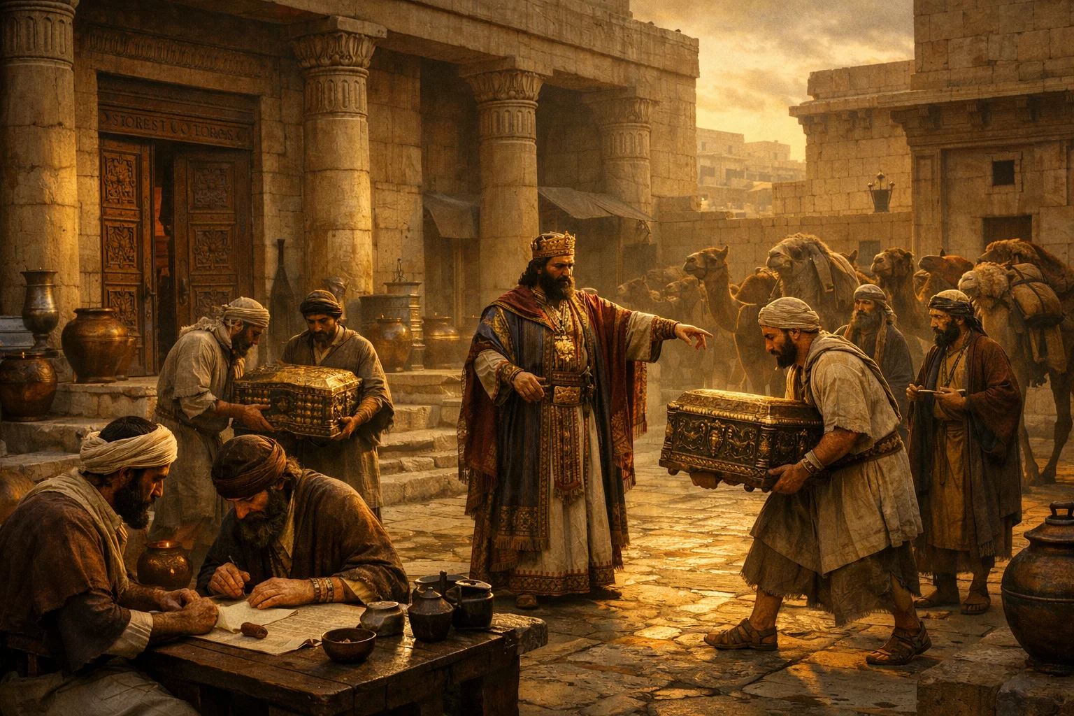 Asa Sends Temple Treasure to Aram