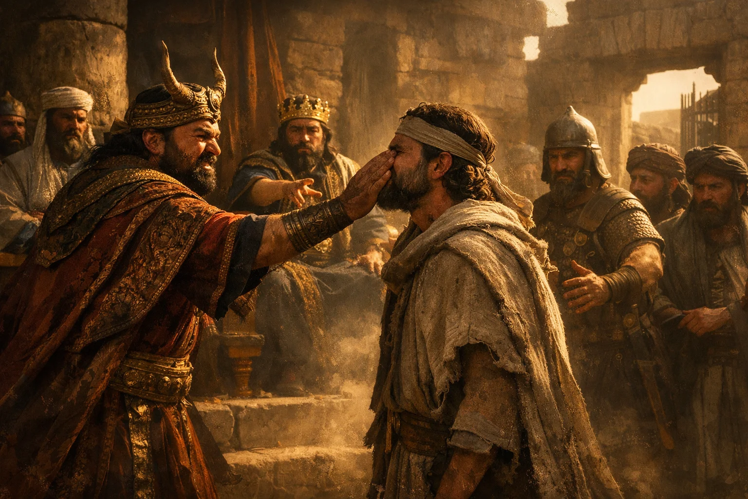 Micaiah Struck and Imprisoned