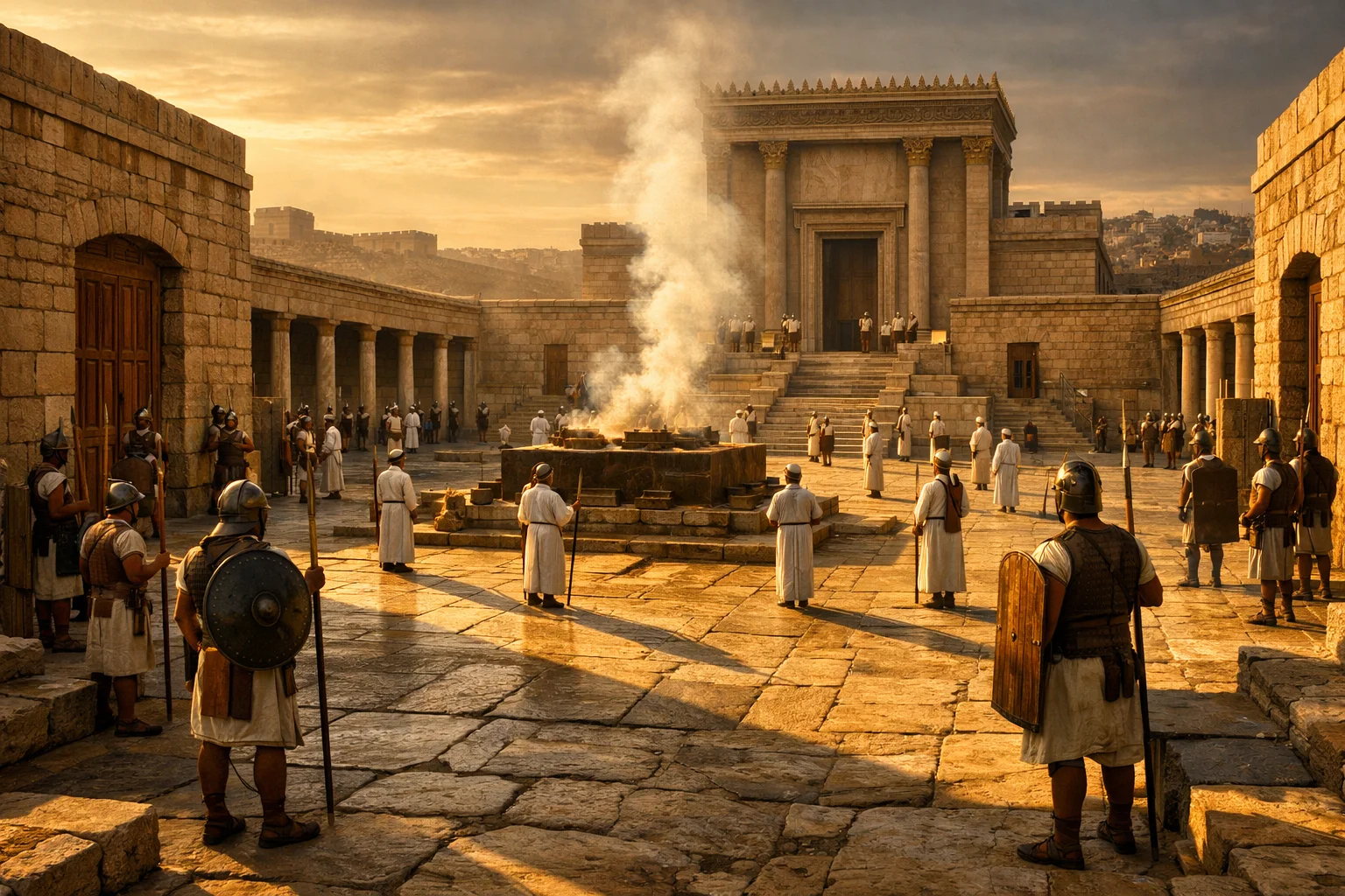 Guardians Around the Temple