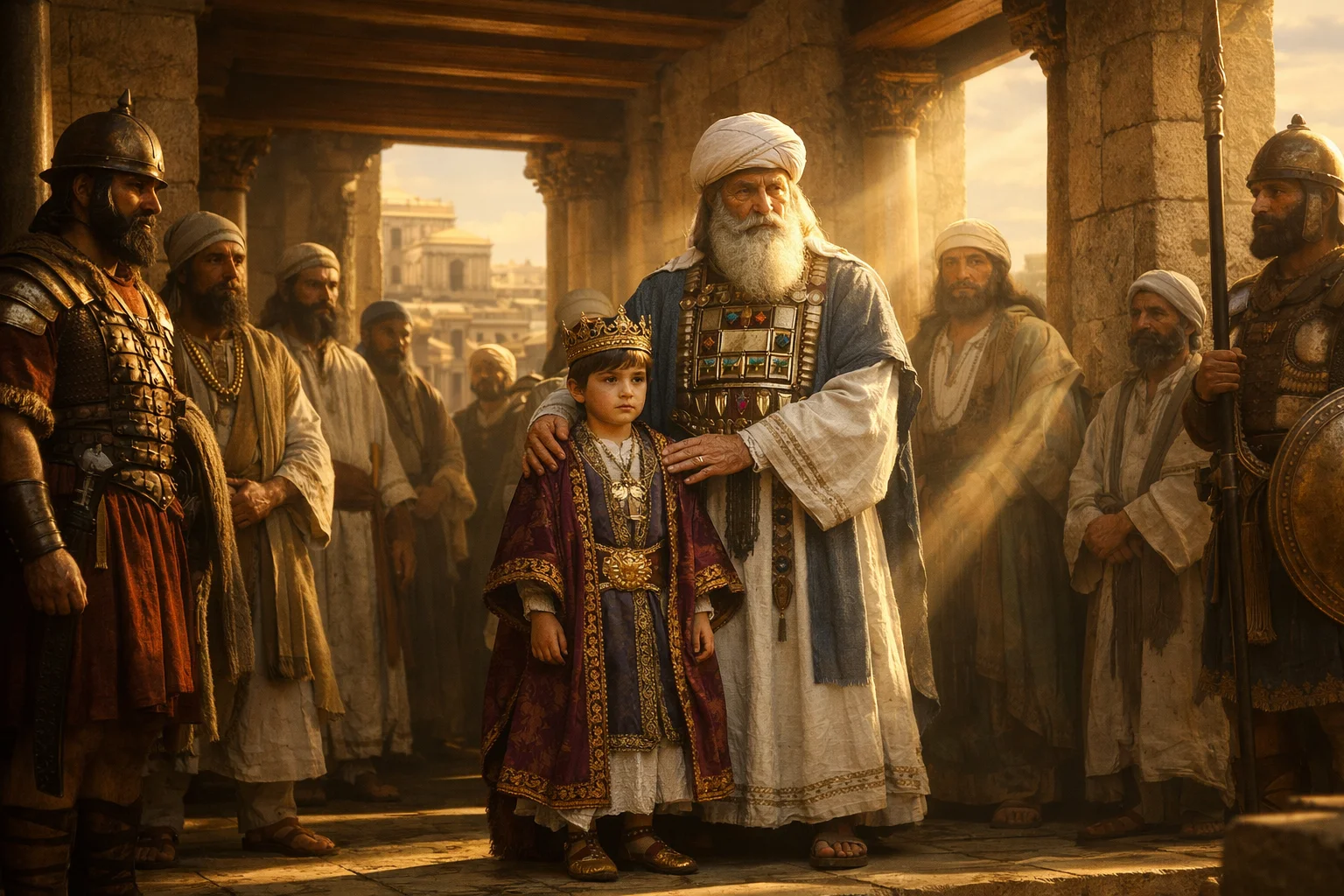 Young Joash Guided by Jehoiada