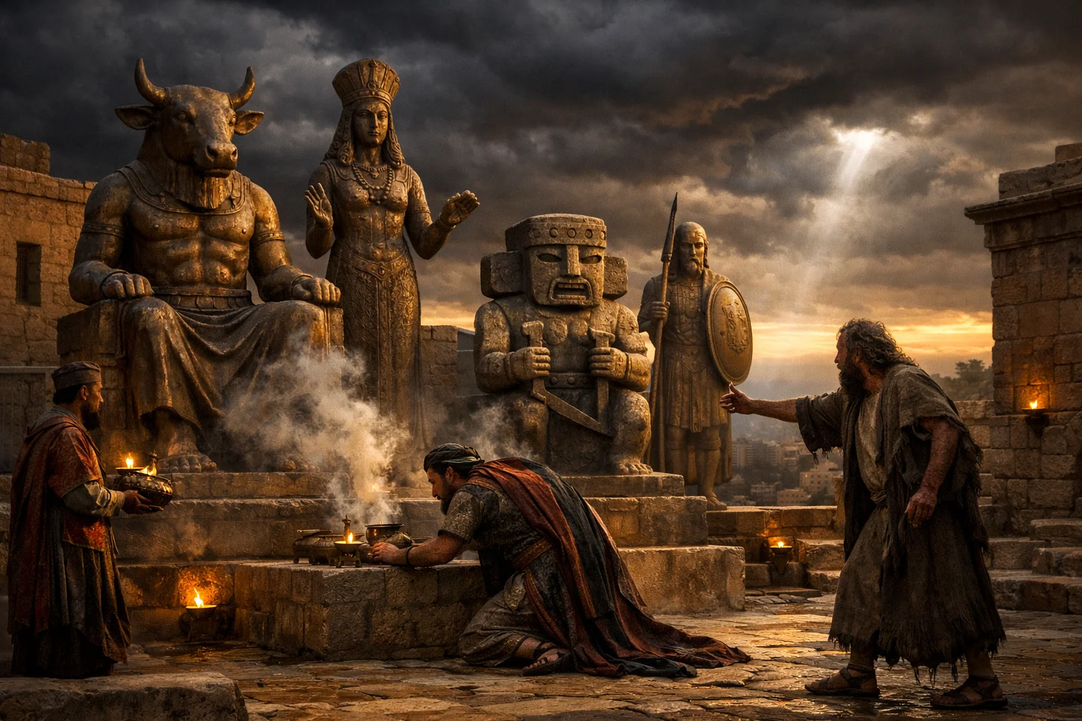 Amaziah Bows to Edom's Gods