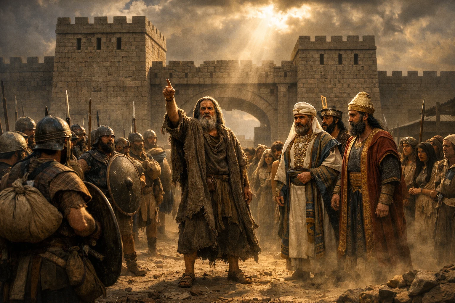 Oded Confronts the Victorious Army