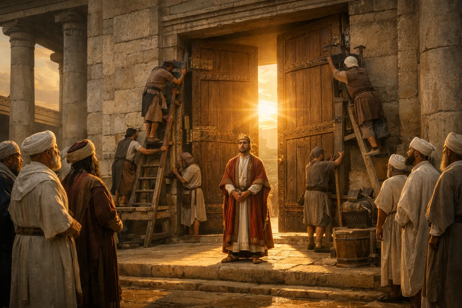 Hezekiah Opens the Temple Doors