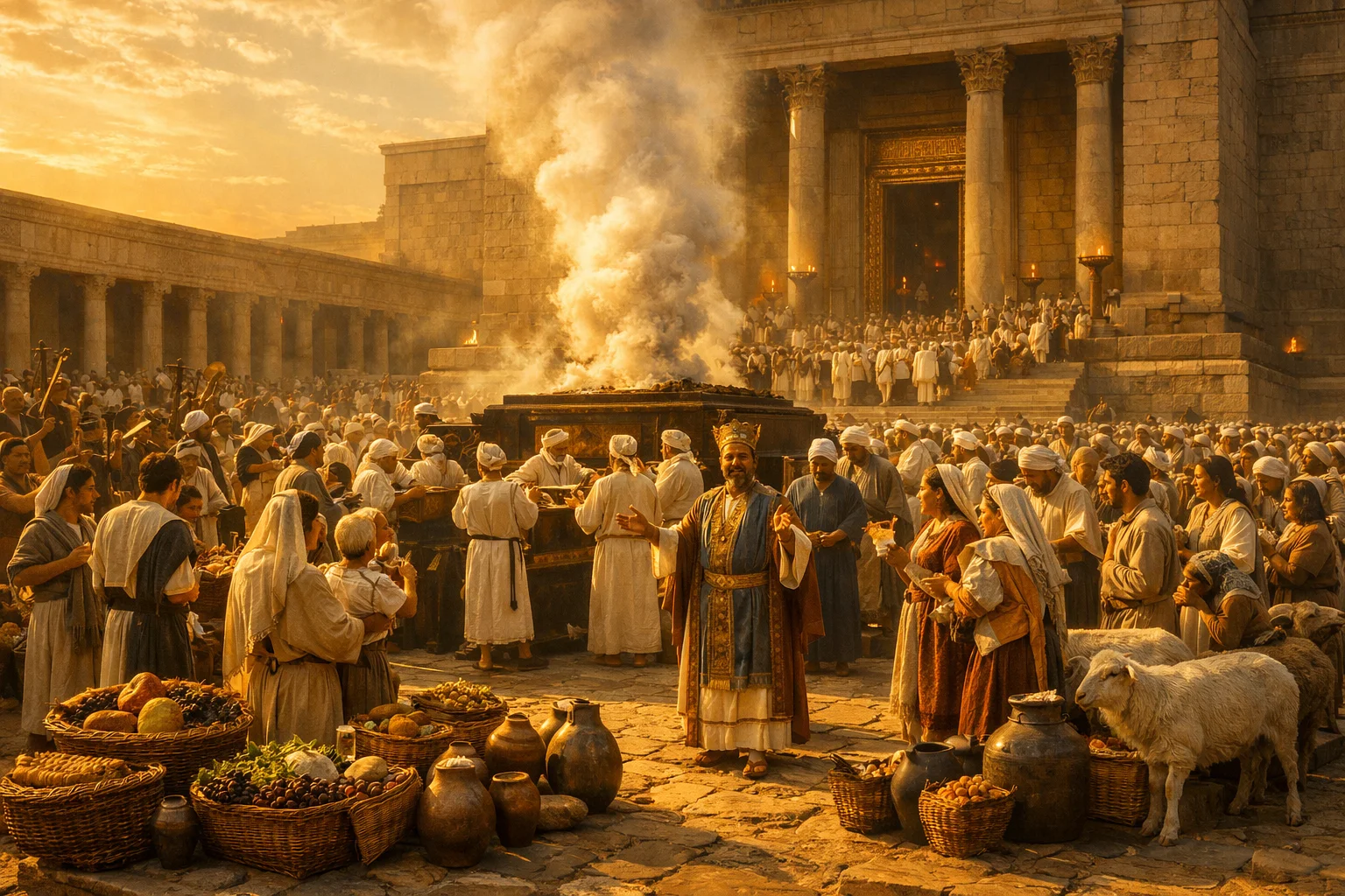 Joyful Offerings Fill the Temple