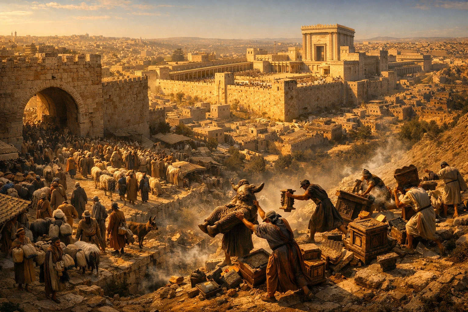 The Humble Gather in Jerusalem