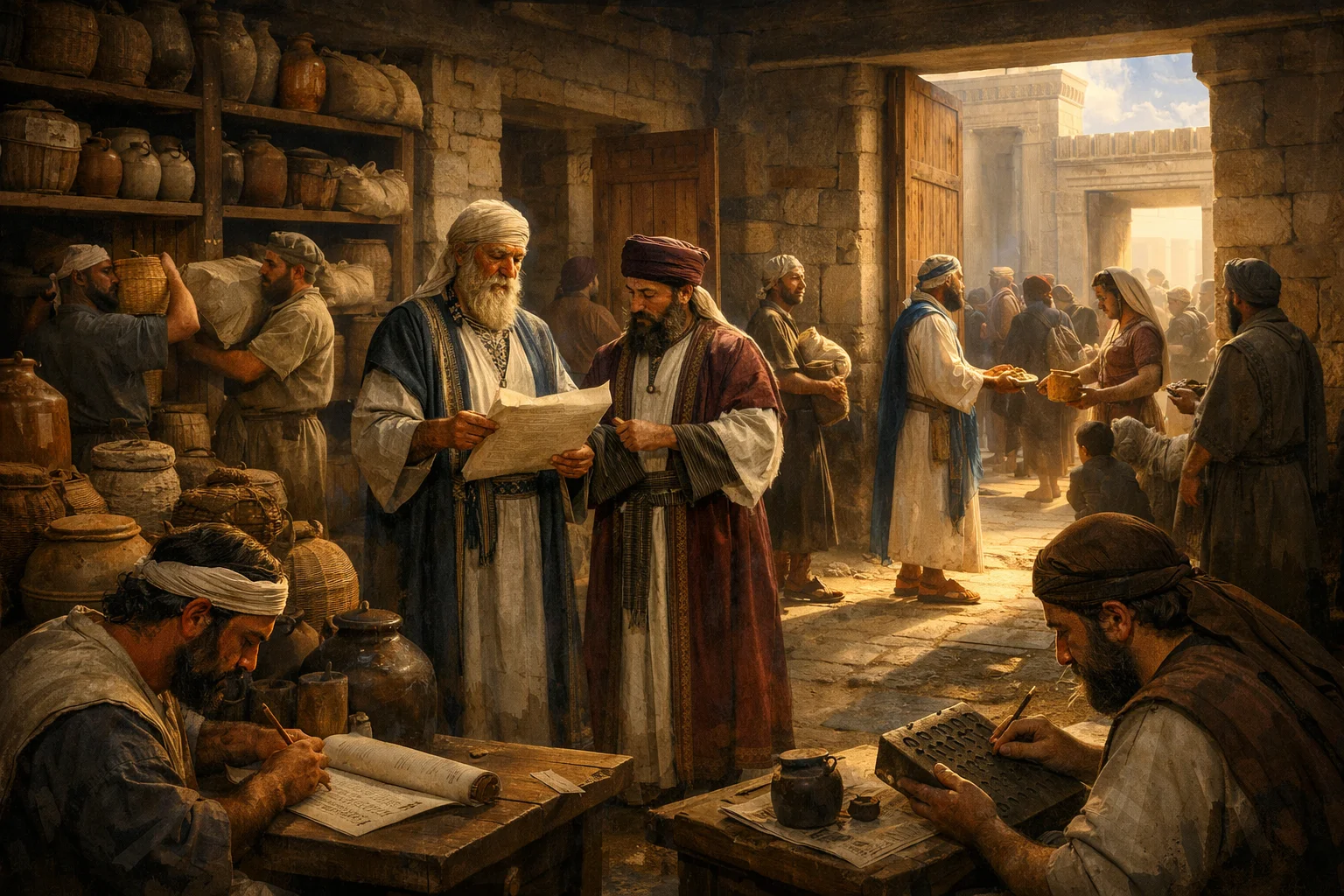 Storerooms Prepared and Overseers Appointed