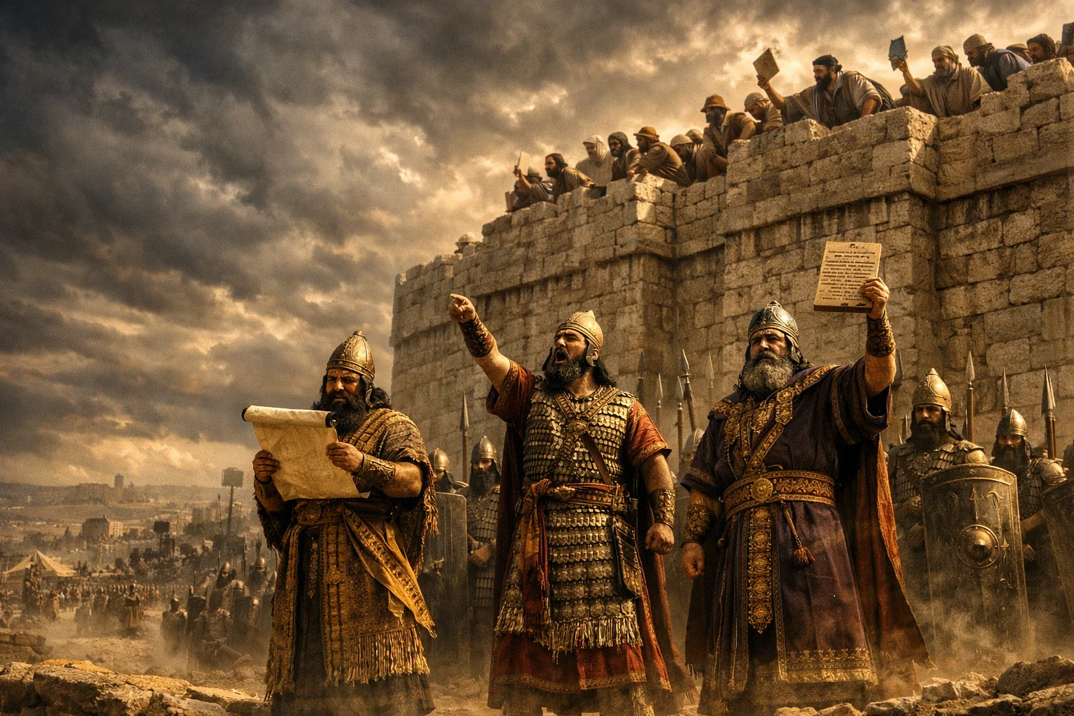 Assyrian Taunts at the Wall