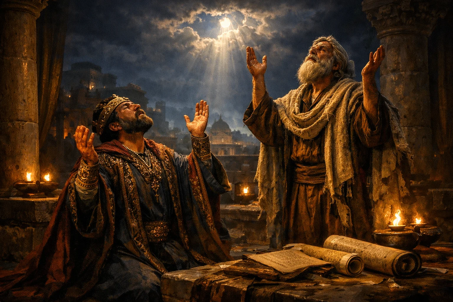 Hezekiah and Isaiah Cry to Heaven