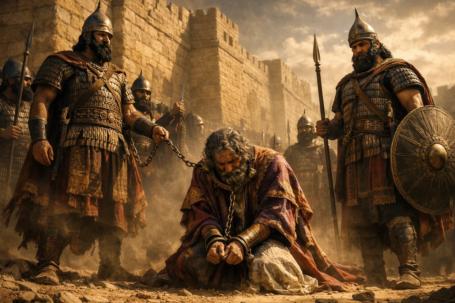 Manasseh Led Away in Chains