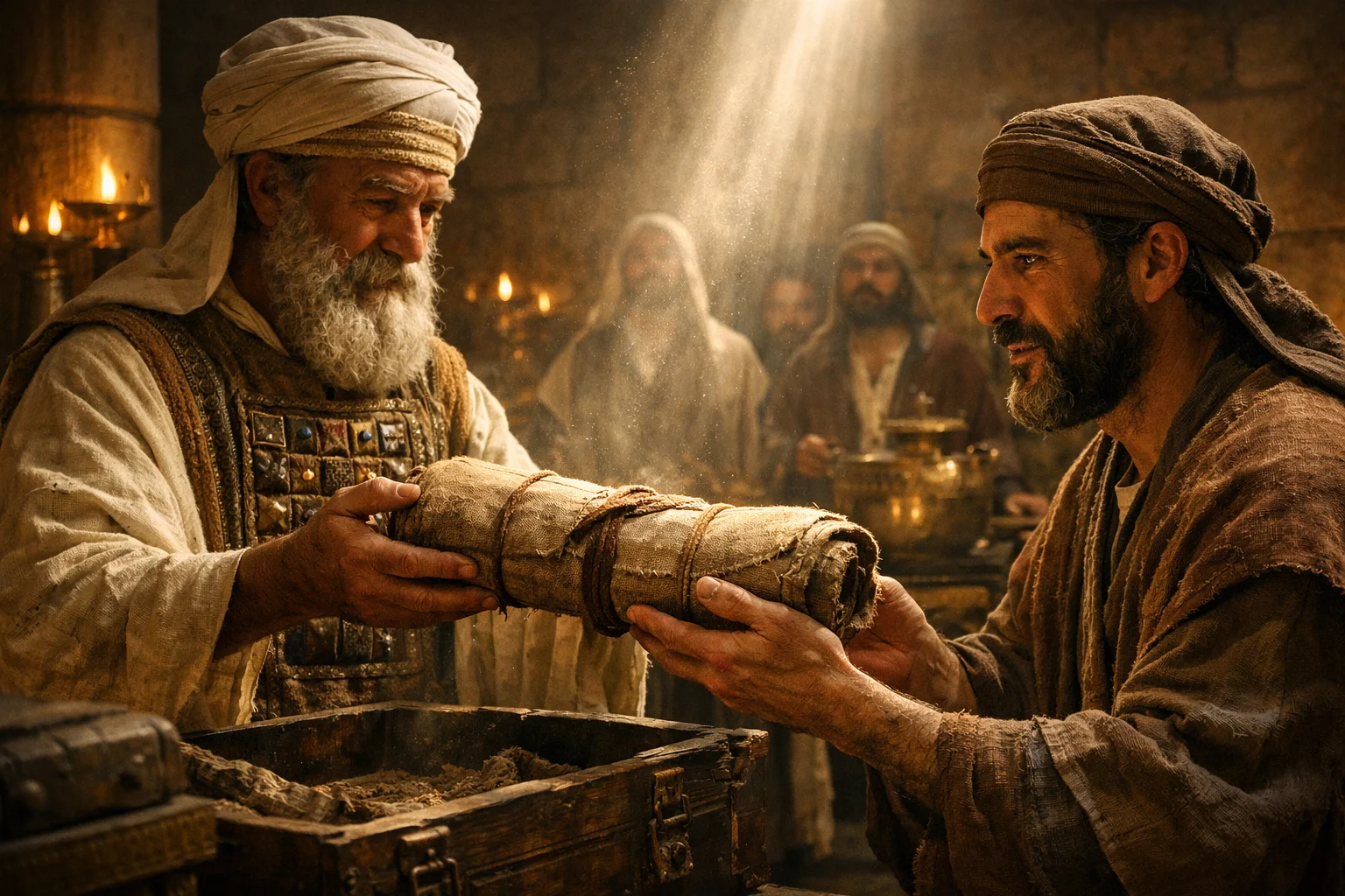 Hilkiah Finds the Book of the Law