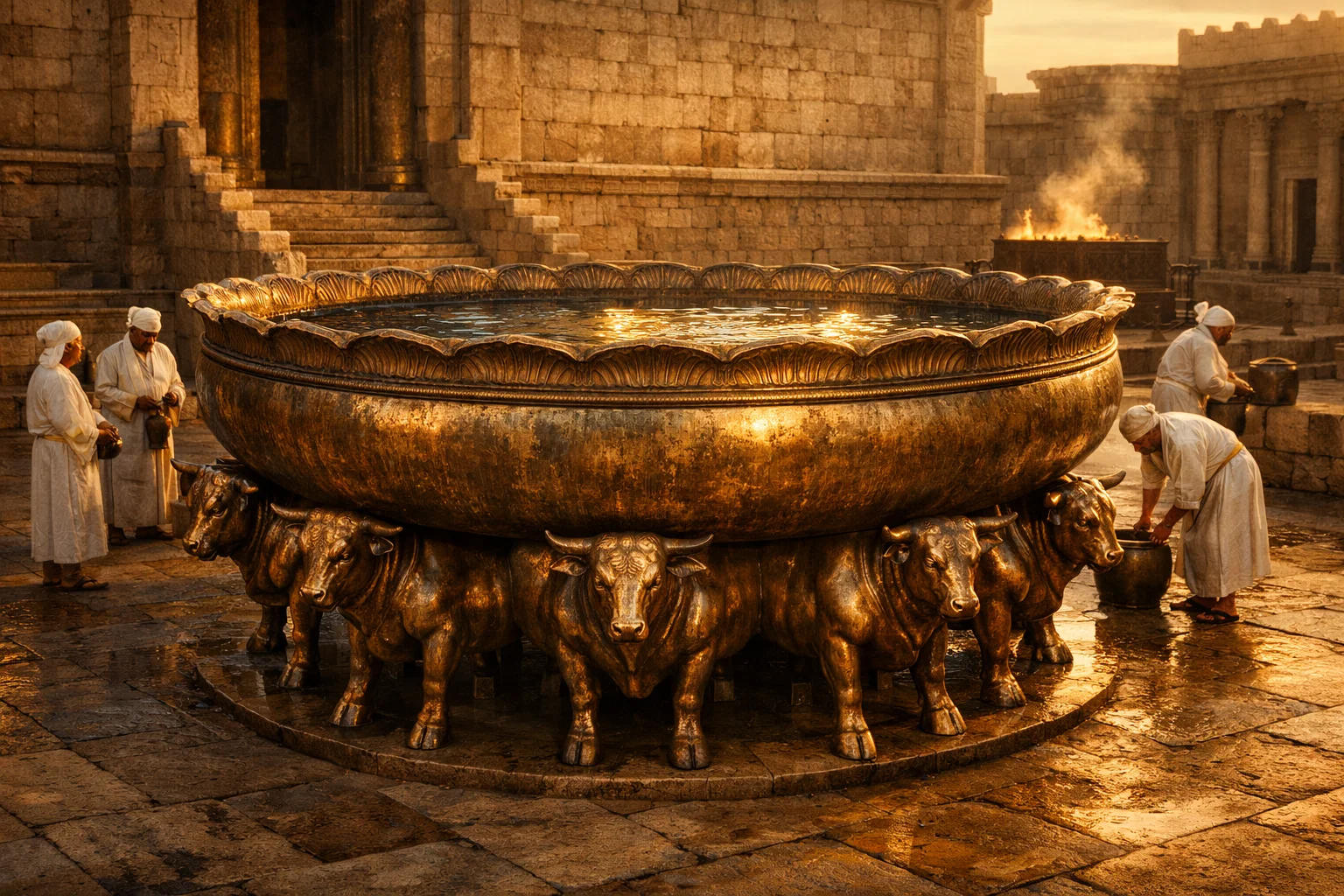 The Bronze Sea on Twelve Bulls