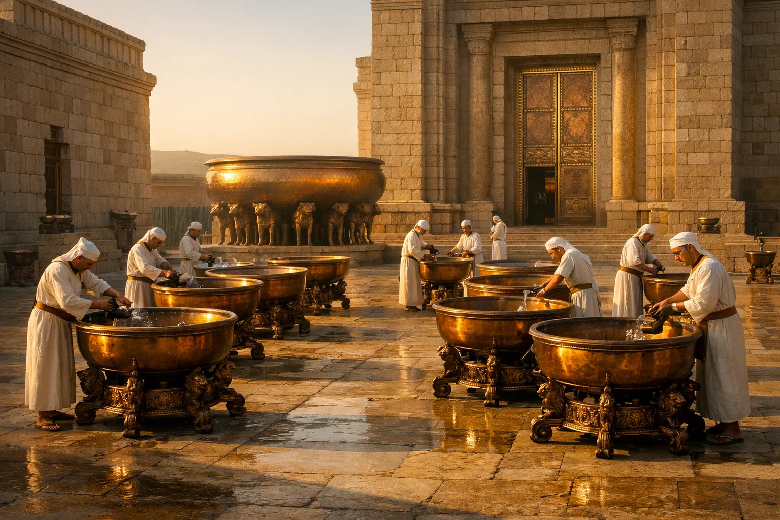 Ten Basins for Sacred Washing