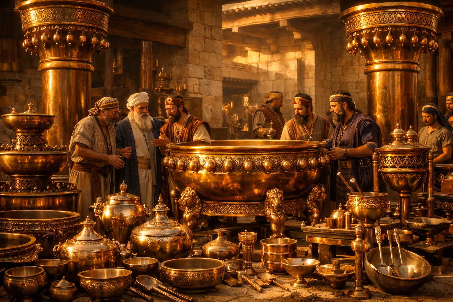 Huram’s Masterwork in Polished Bronze