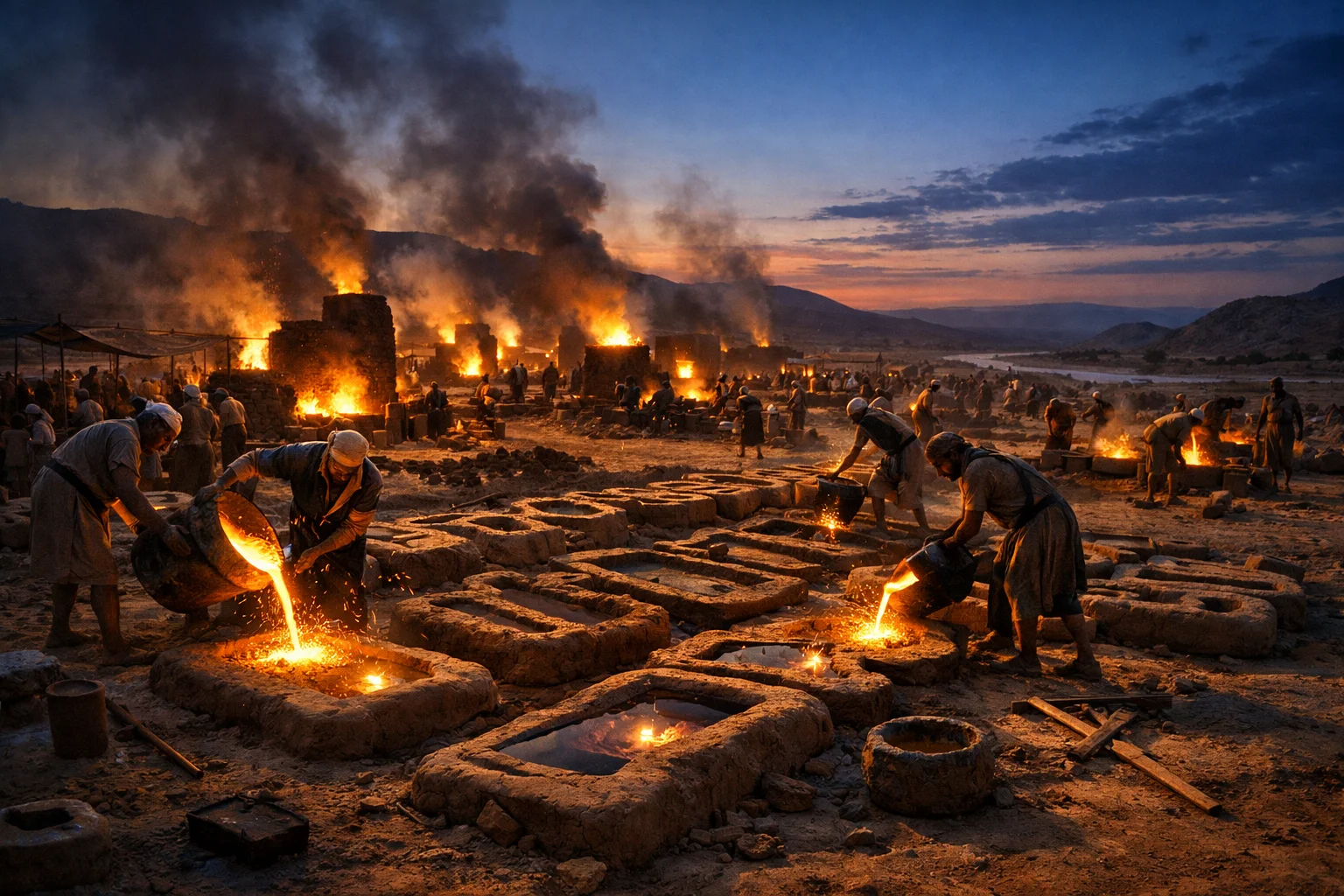 Casting Bronze in the Plain of the Jordan