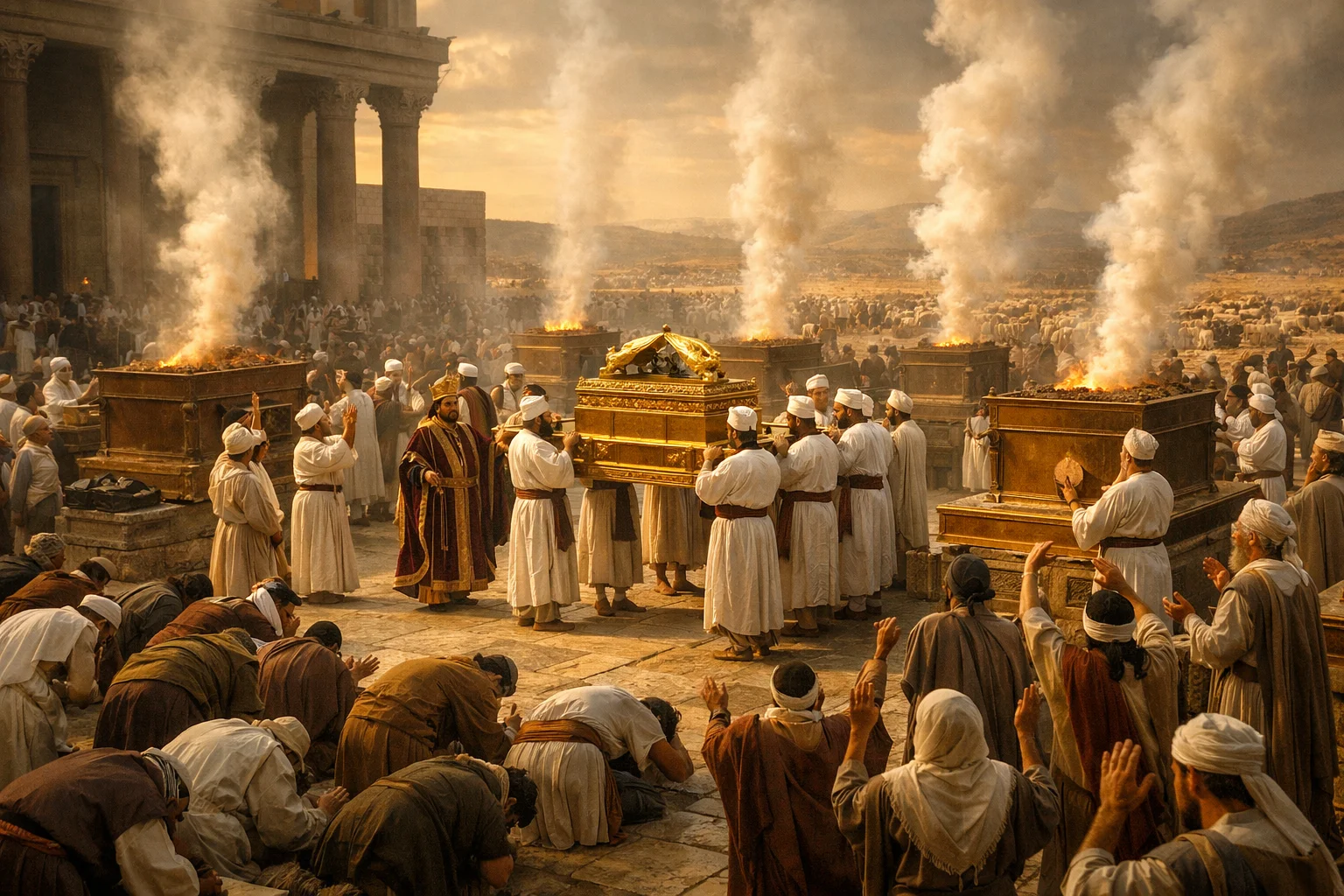 Sacrifices Before the Ark