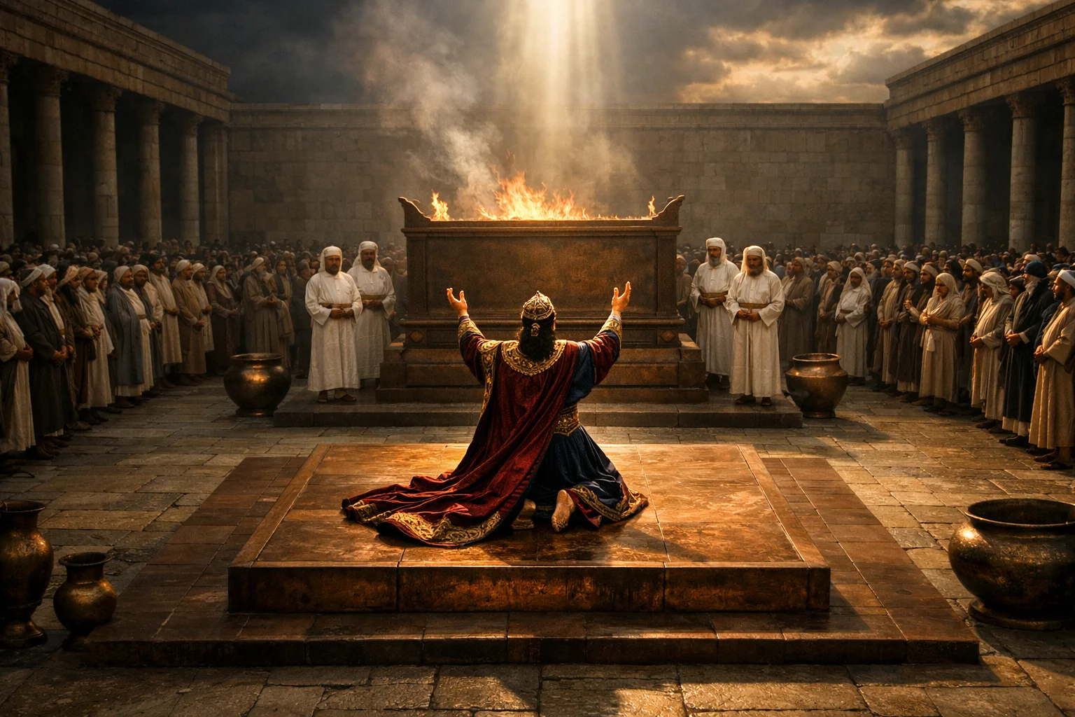 Solomon Kneels on the Bronze Platform