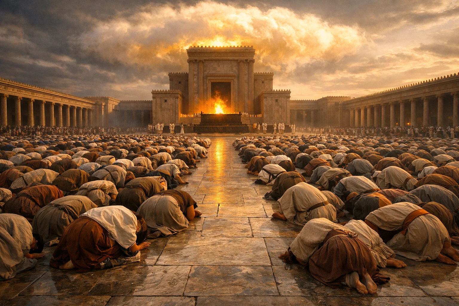 Israel Falls in Worship