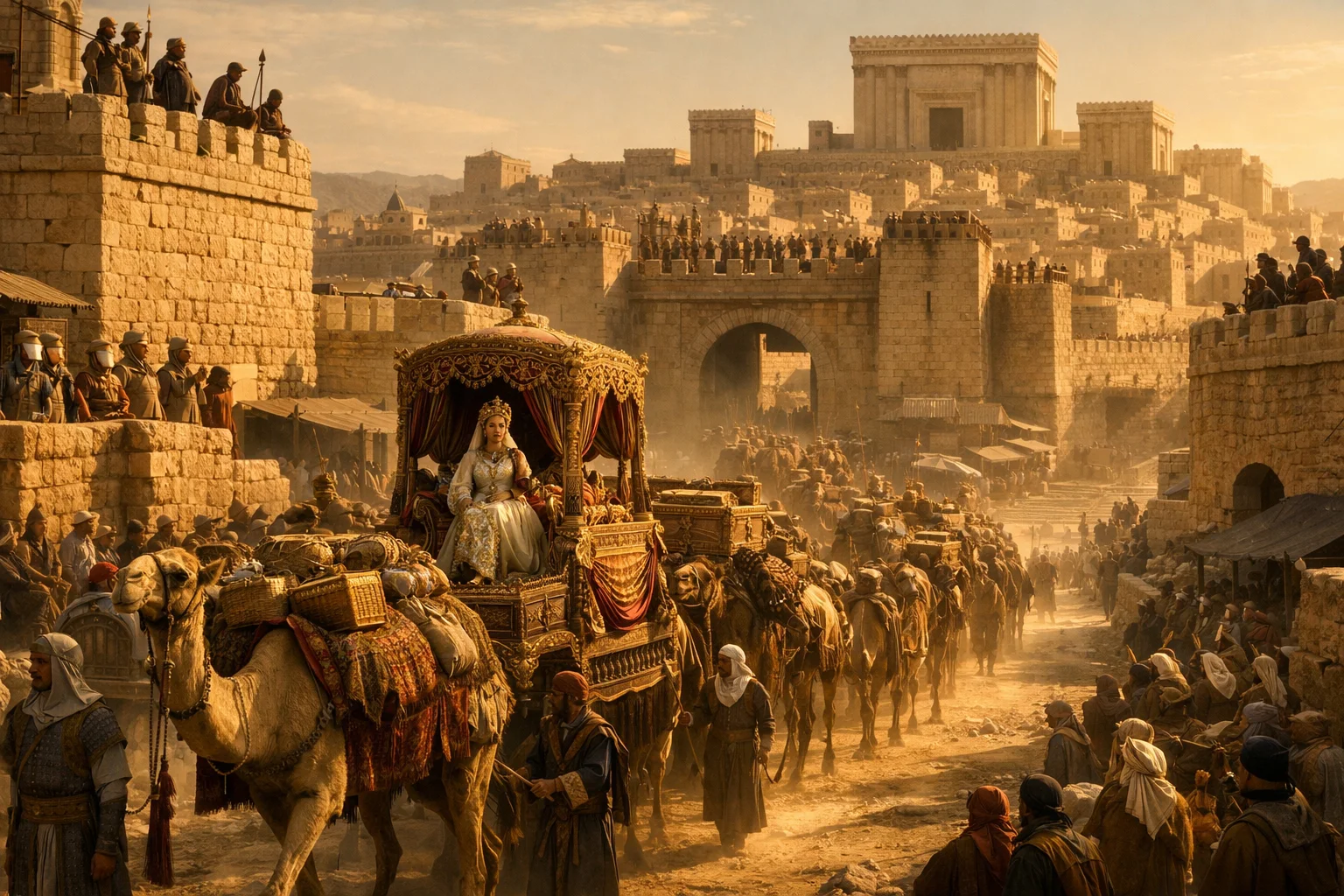 The Queen of Sheba Arrives in Jerusalem