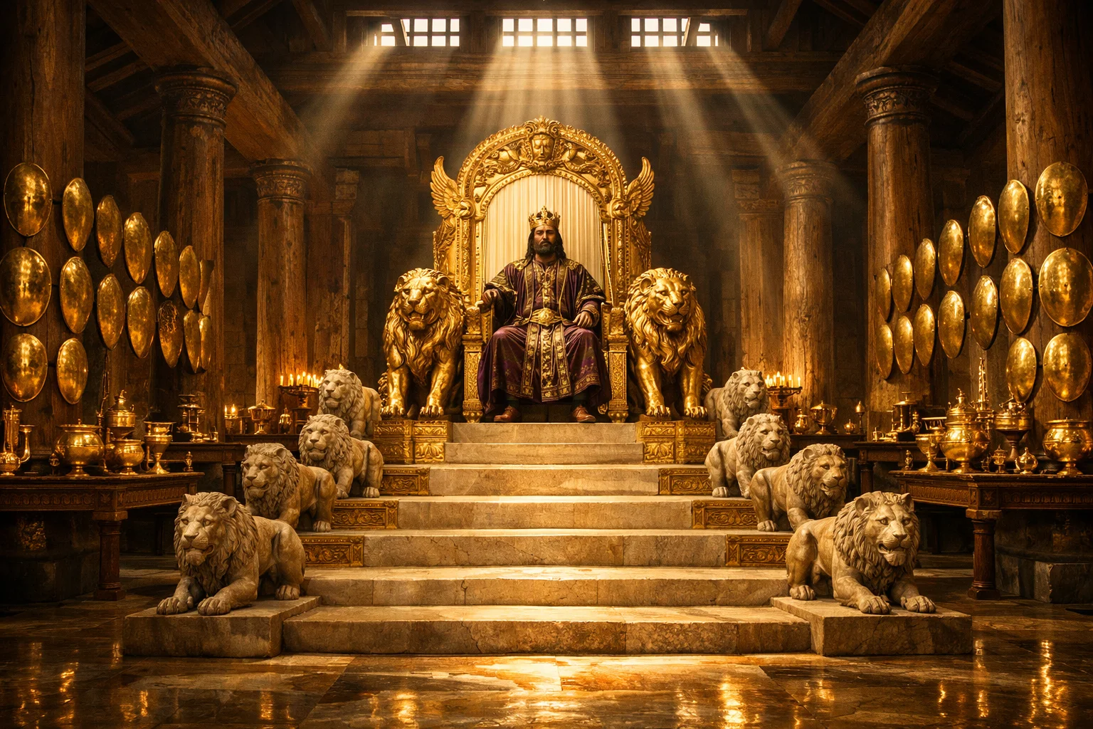 Solomon’s Golden Throne and Palace Glory