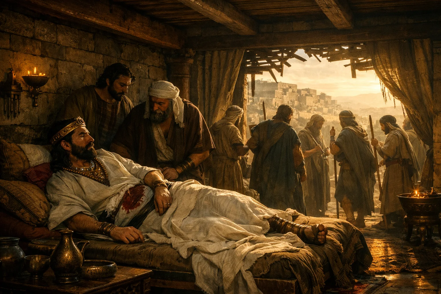 Ahaziah Falls and Sends Messengers