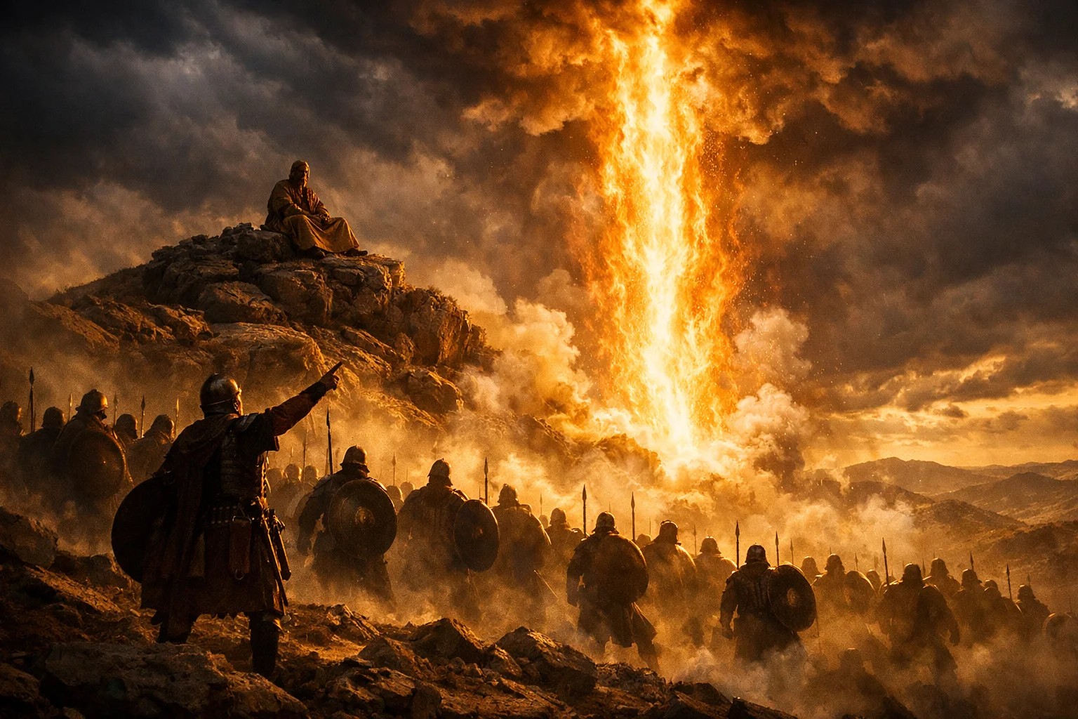 Fire from Heaven on the First Captain