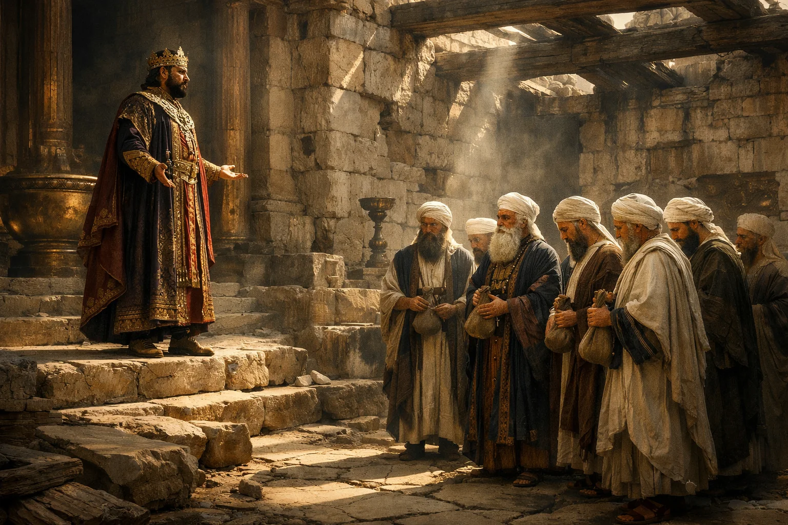 Joash Rebukes the Priests