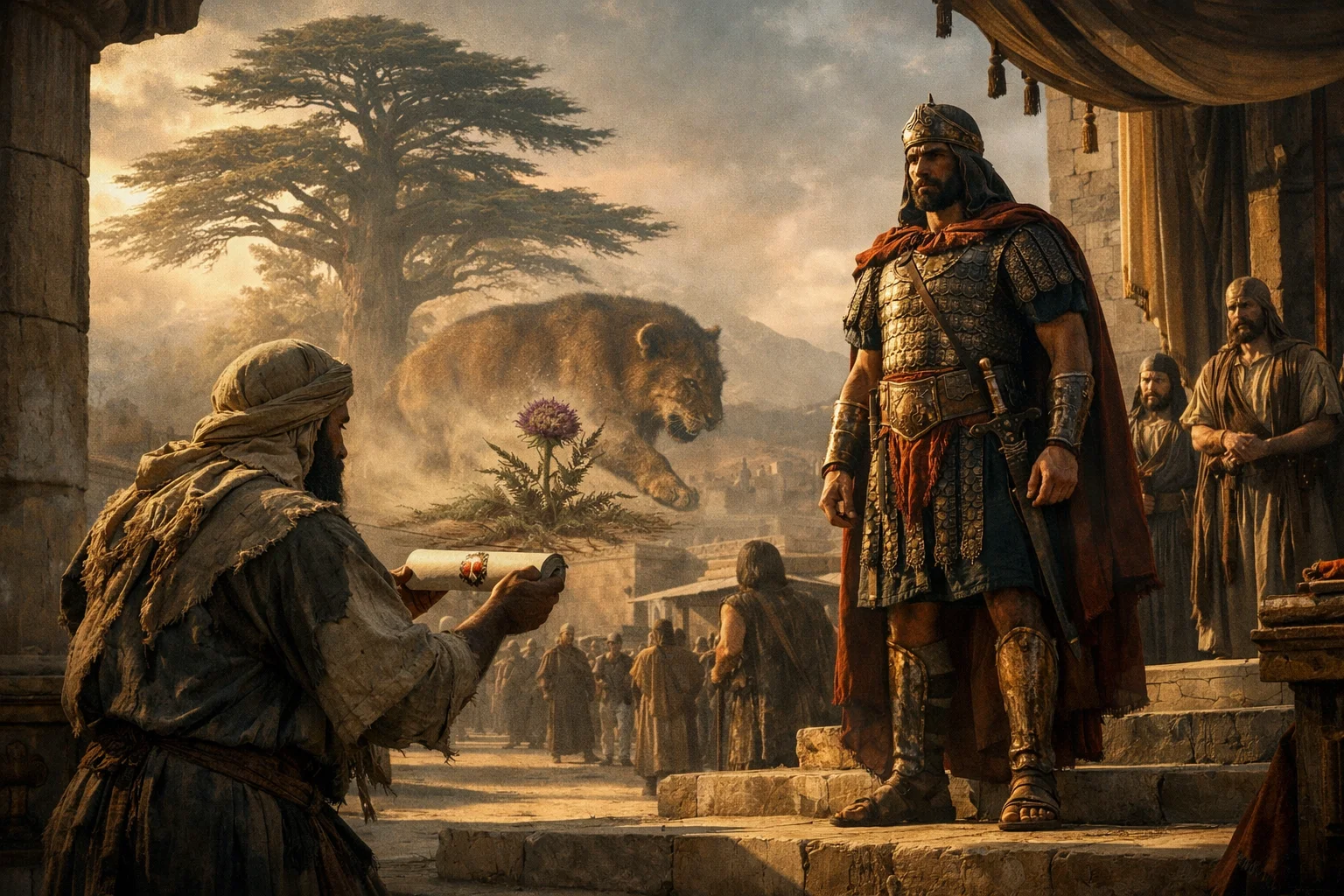 The Thistle and the Cedar