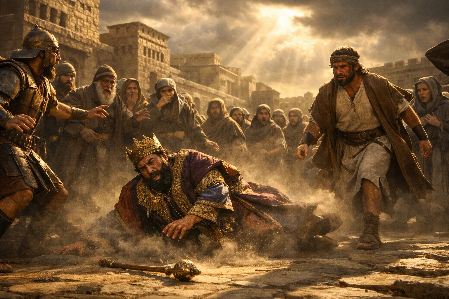 Zechariah Struck Down Before the People