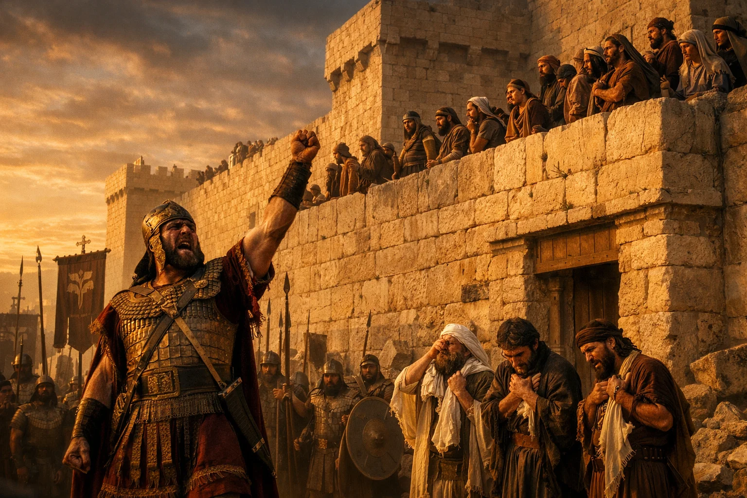 The Rabshakeh Cries Out to the Wall