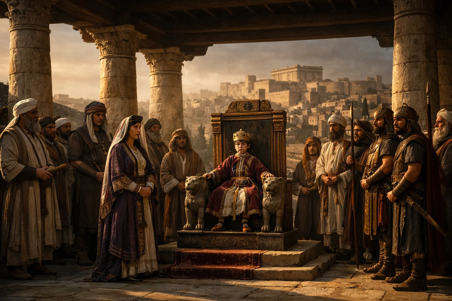 Young Manasseh Takes the Throne