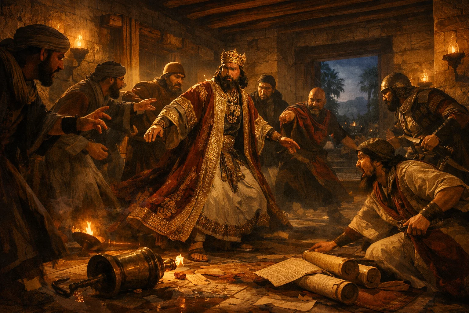 Amon Falls in the Palace