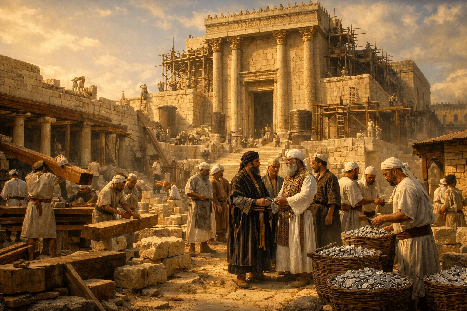 Josiah Orders the Temple Restored