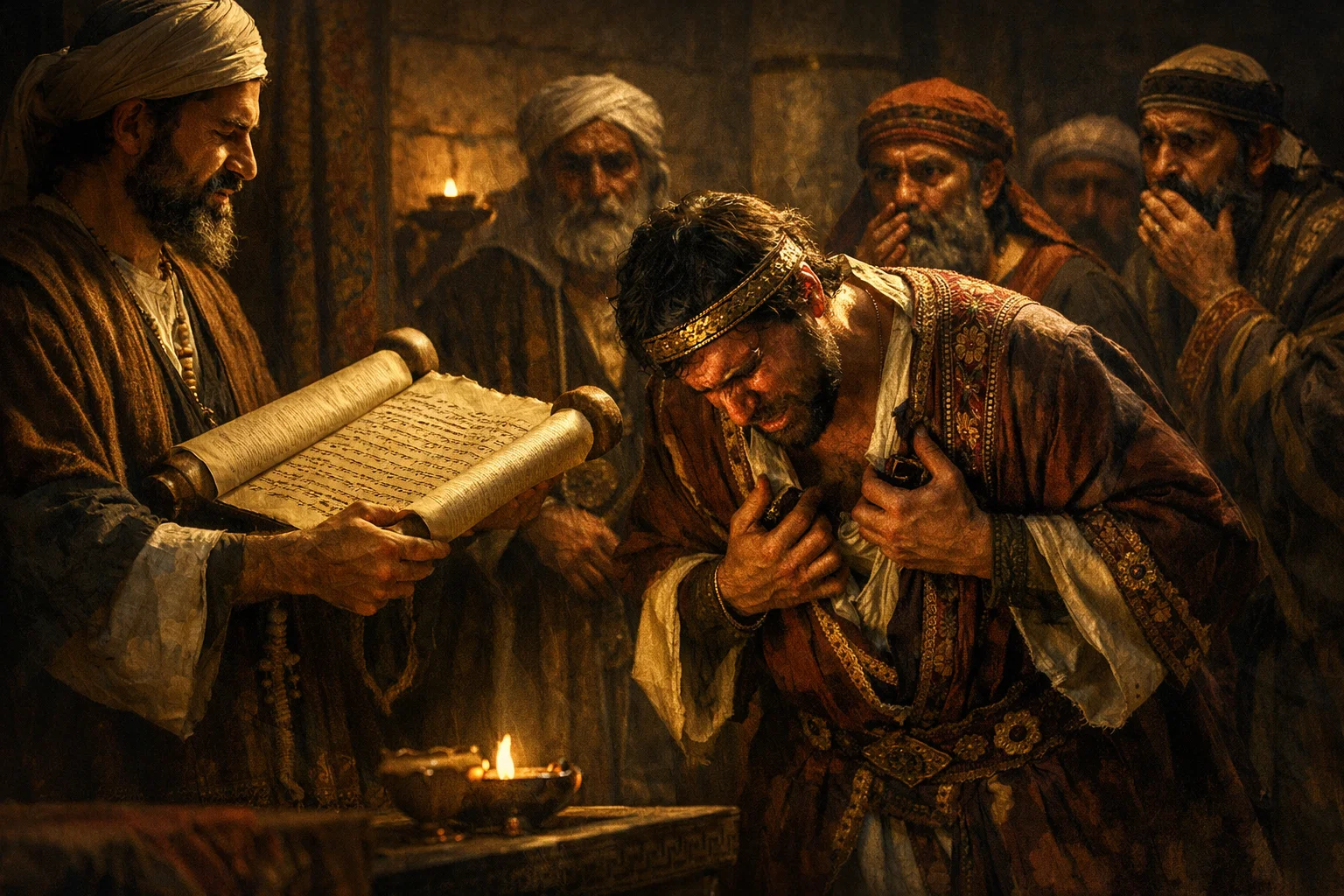 Josiah Tears His Robes