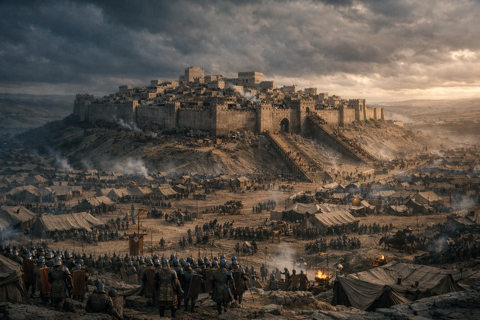 Babylon Encamps Around Jerusalem