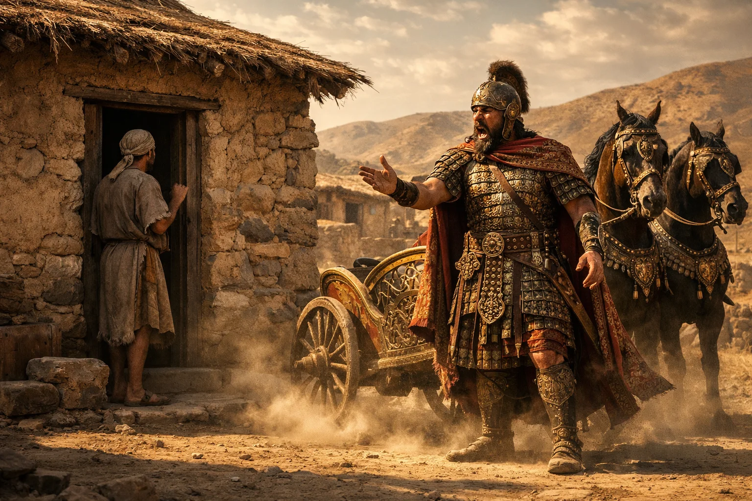 Naaman at Elisha’s Door