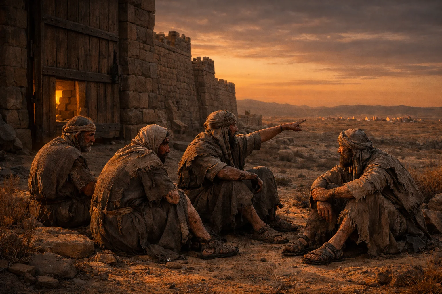 The Four Lepers at the Gate