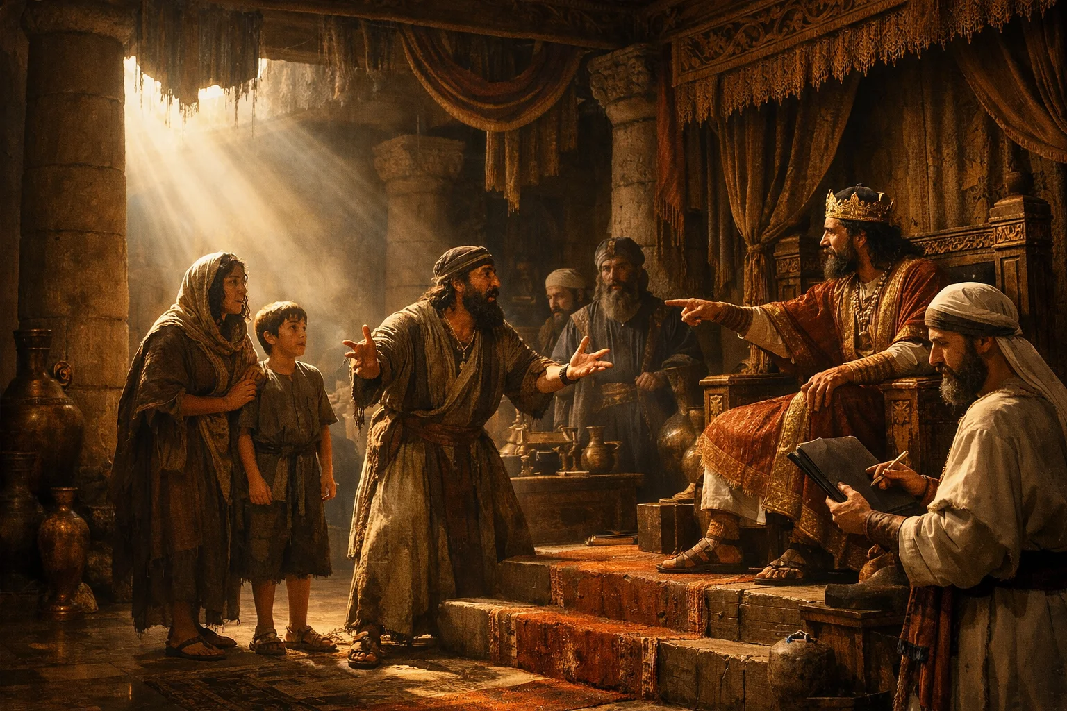 The Woman Appeals Before the King