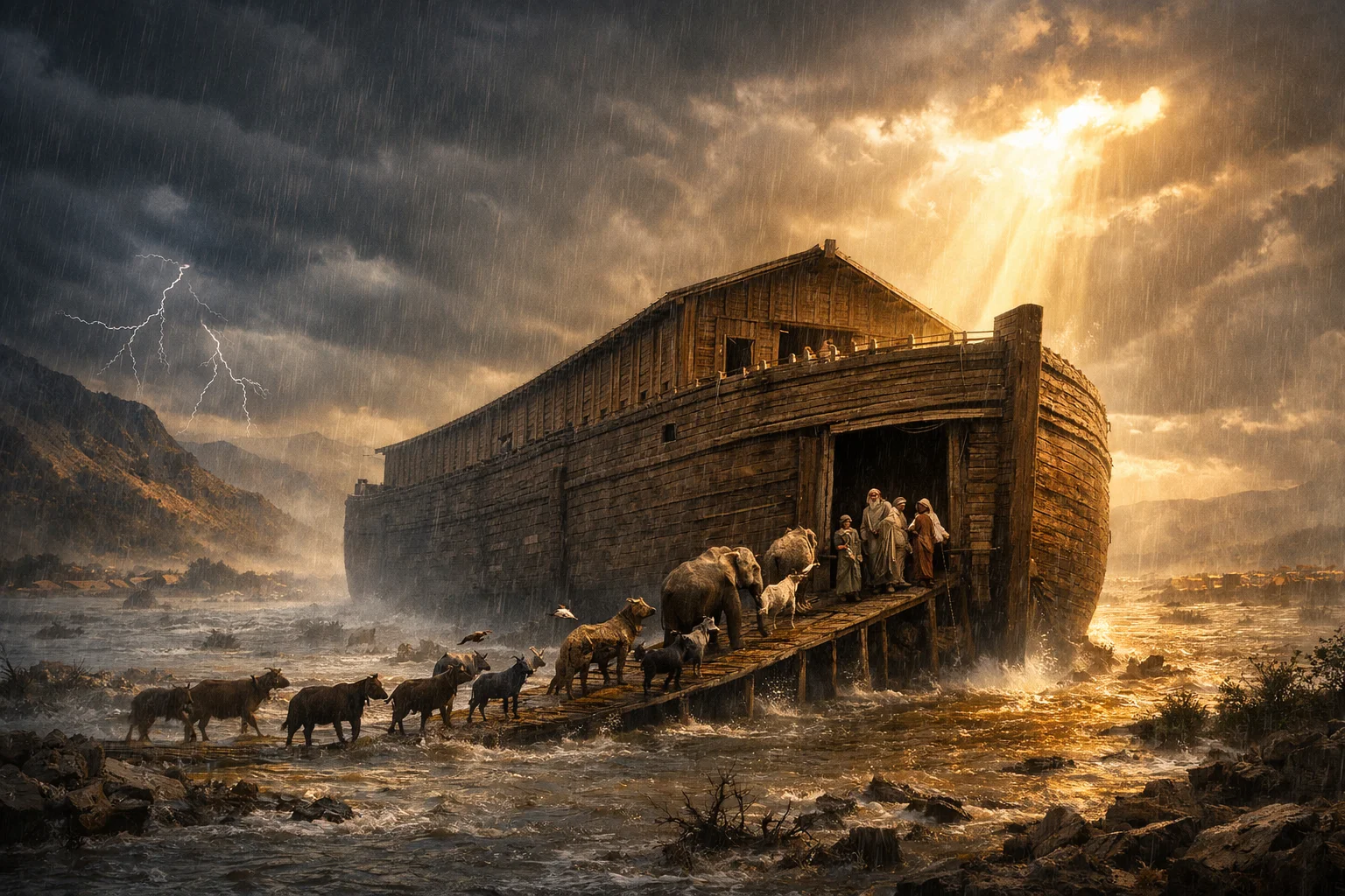 Noah Preserved Through the Flood