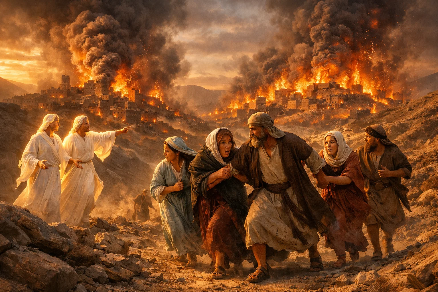 Lot Rescued from Burning Cities