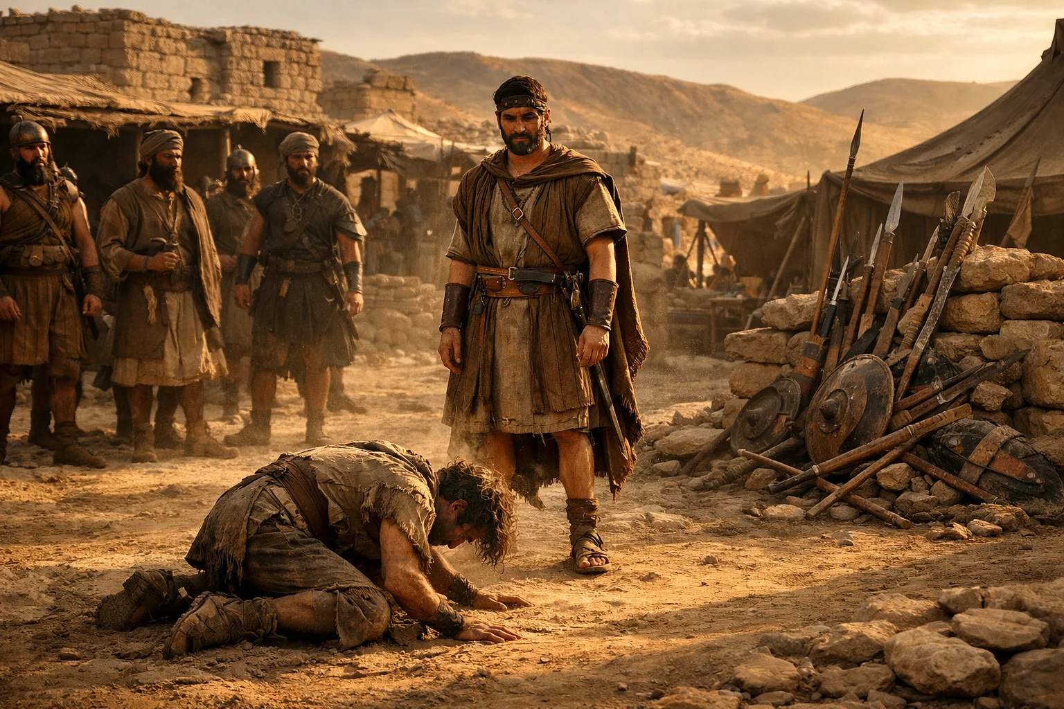 The Messenger Falls Before David