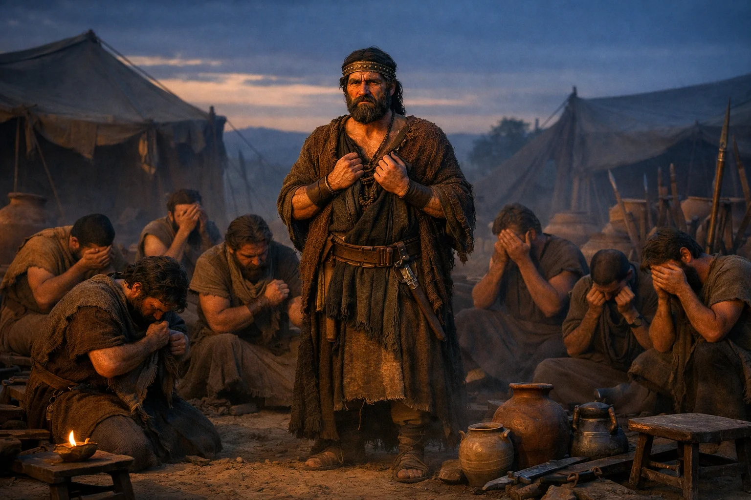 David Tears His Clothes