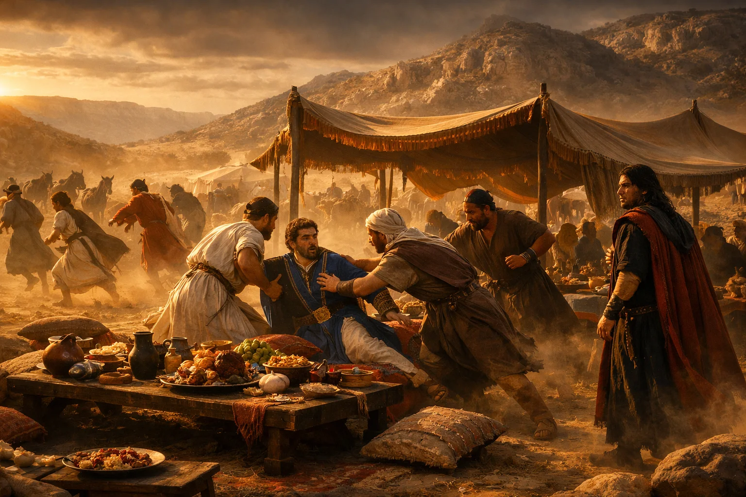 The Feast at Baal Hazor Turns to Judgment