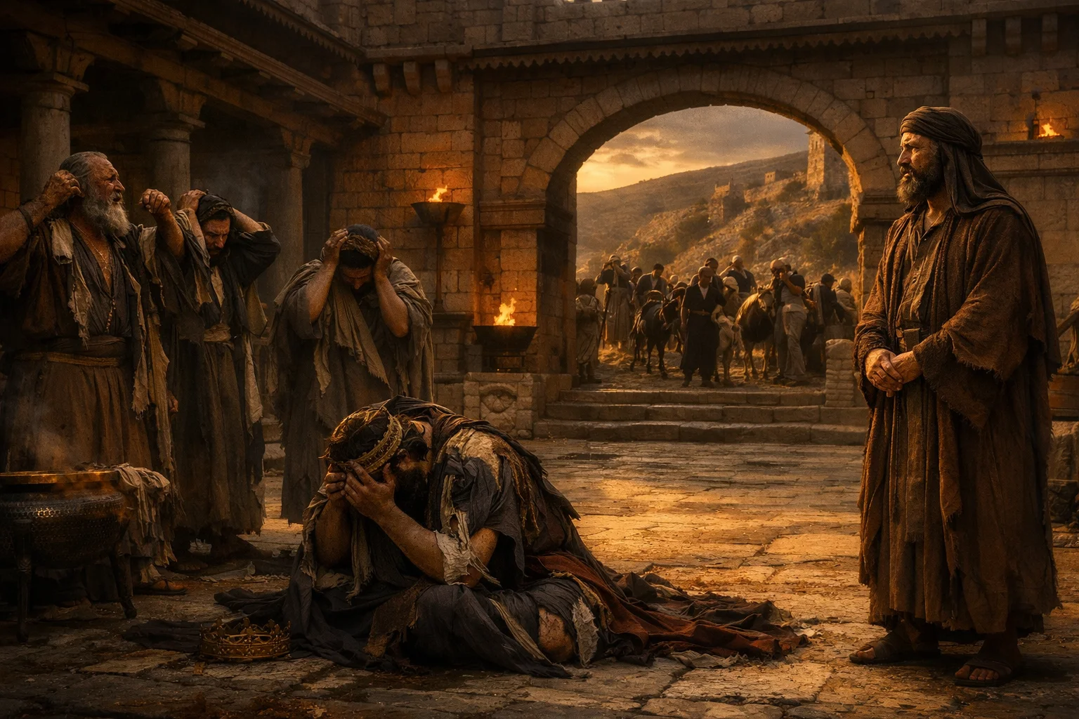 David Weeps as the Sons Return